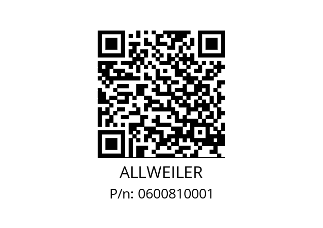   ALLWEILER 0600810001