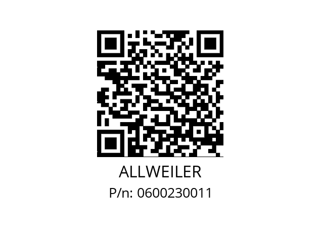   ALLWEILER 0600230011