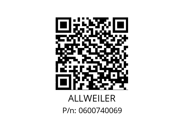   ALLWEILER 0600740069