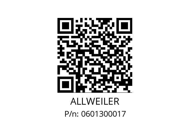   ALLWEILER 0601300017