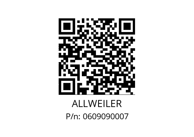   ALLWEILER 0609090007