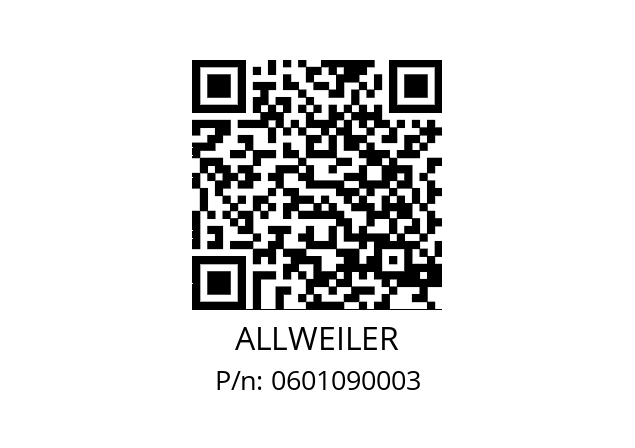   ALLWEILER 0601090003