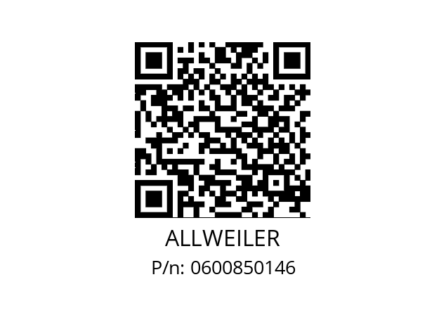   ALLWEILER 0600850146