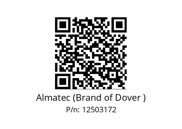   Almatec (Brand of Dover ) 12503172