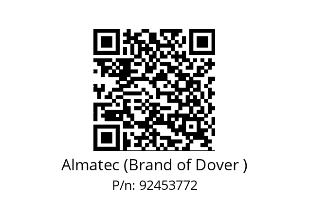   Almatec (Brand of Dover ) 92453772