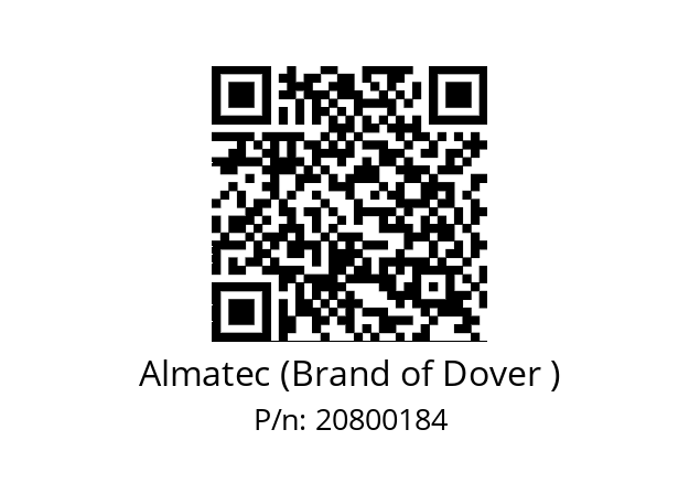   Almatec (Brand of Dover ) 20800184