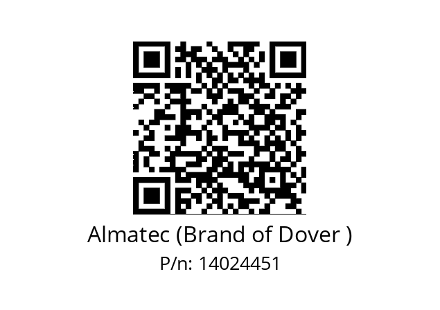   Almatec (Brand of Dover ) 14024451