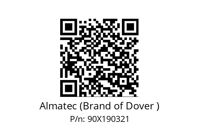   Almatec (Brand of Dover ) 90X190321