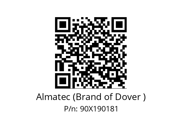   Almatec (Brand of Dover ) 90X190181