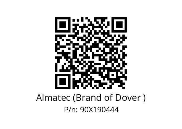   Almatec (Brand of Dover ) 90X190444