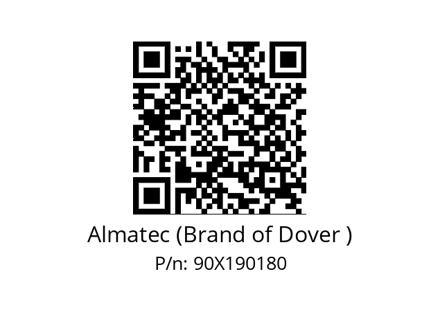   Almatec (Brand of Dover ) 90X190180