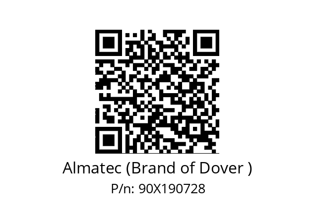   Almatec (Brand of Dover ) 90X190728