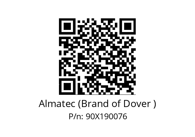   Almatec (Brand of Dover ) 90X190076