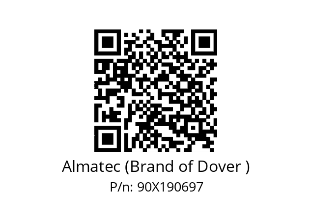   Almatec (Brand of Dover ) 90X190697