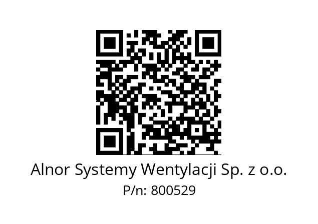   Alnor Systemy Wentylacji Sp. z o.o. 800529