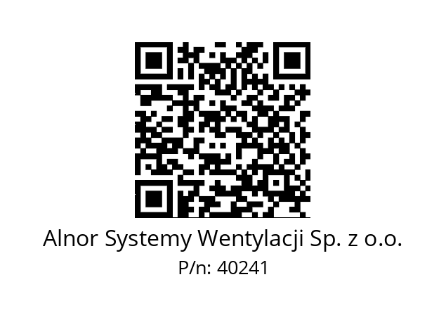   Alnor Systemy Wentylacji Sp. z o.o. 40241