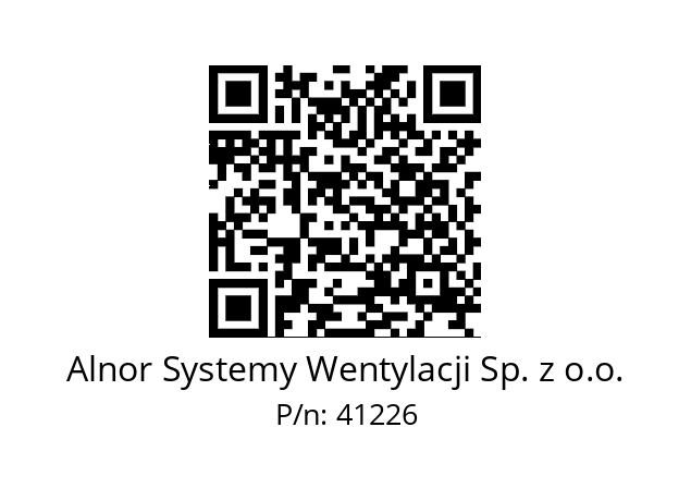   Alnor Systemy Wentylacji Sp. z o.o. 41226