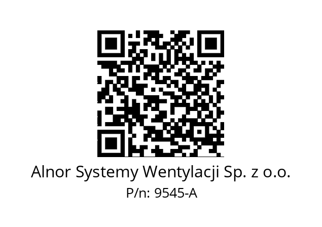   Alnor Systemy Wentylacji Sp. z o.o. 9545-A