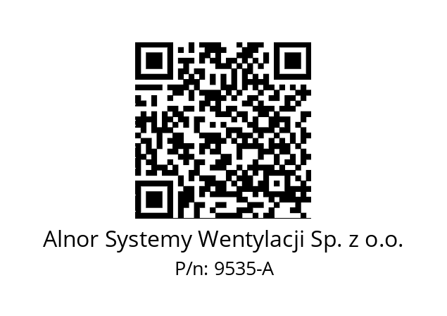   Alnor Systemy Wentylacji Sp. z o.o. 9535-A