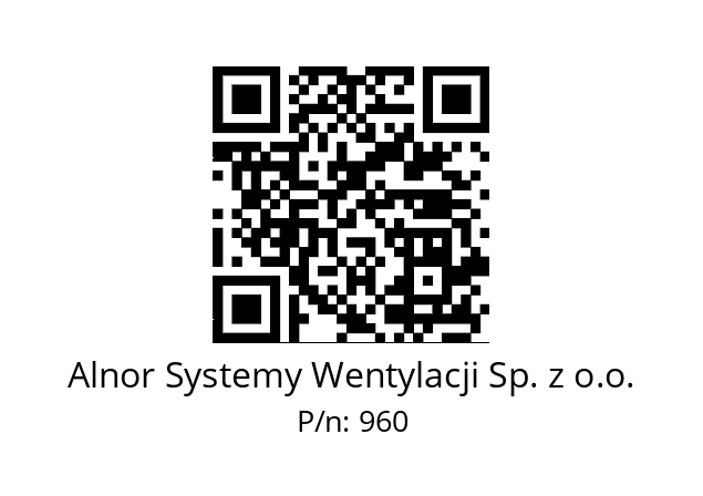   Alnor Systemy Wentylacji Sp. z o.o. 960