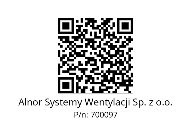   Alnor Systemy Wentylacji Sp. z o.o. 700097