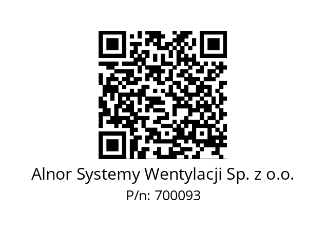   Alnor Systemy Wentylacji Sp. z o.o. 700093