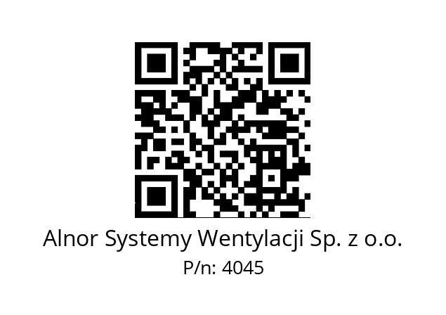   Alnor Systemy Wentylacji Sp. z o.o. 4045