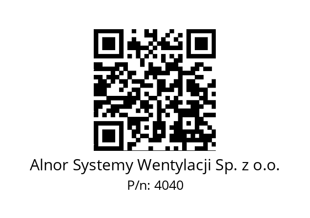   Alnor Systemy Wentylacji Sp. z o.o. 4040