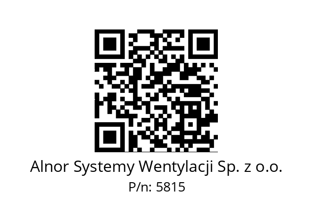   Alnor Systemy Wentylacji Sp. z o.o. 5815