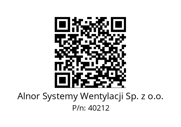   Alnor Systemy Wentylacji Sp. z o.o. 40212