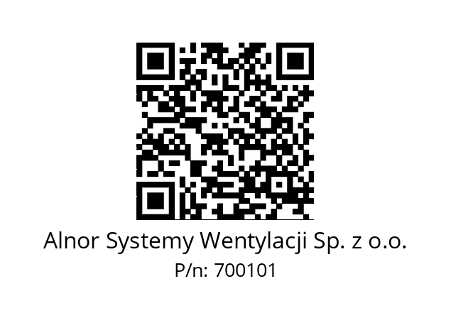   Alnor Systemy Wentylacji Sp. z o.o. 700101