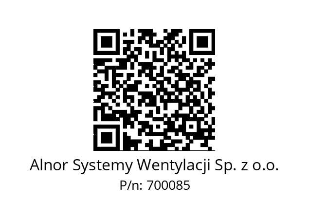   Alnor Systemy Wentylacji Sp. z o.o. 700085