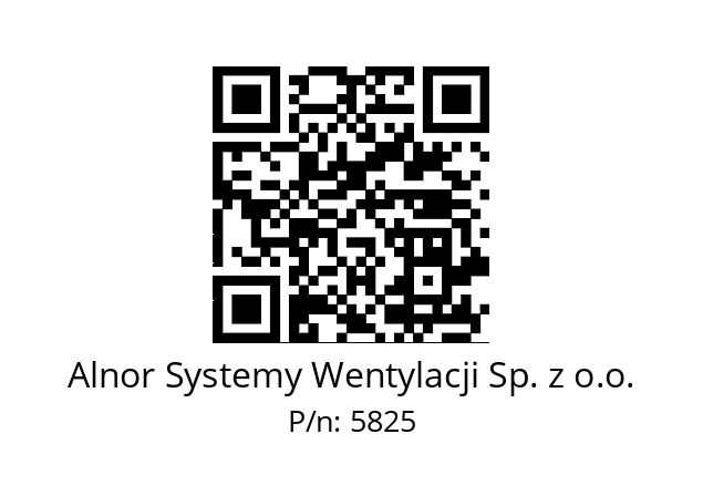   Alnor Systemy Wentylacji Sp. z o.o. 5825