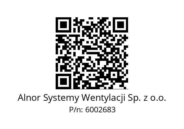   Alnor Systemy Wentylacji Sp. z o.o. 6002683