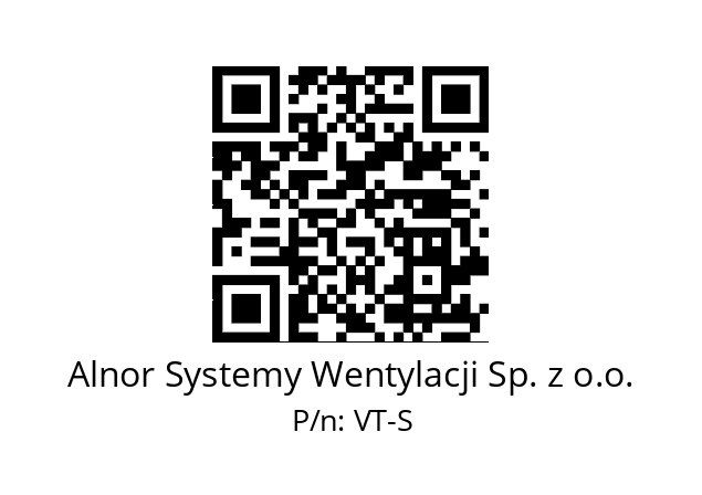   Alnor Systemy Wentylacji Sp. z o.o. VT-S