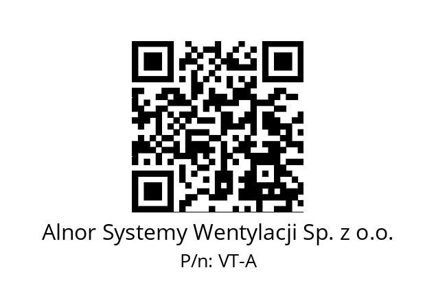   Alnor Systemy Wentylacji Sp. z o.o. VT-A