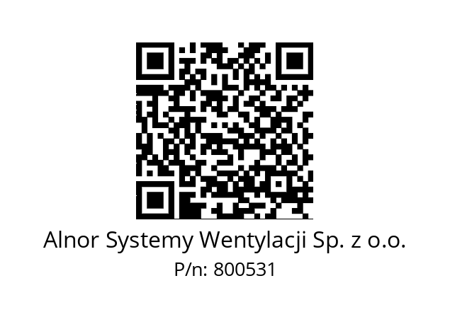   Alnor Systemy Wentylacji Sp. z o.o. 800531