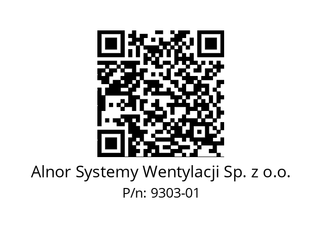   Alnor Systemy Wentylacji Sp. z o.o. 9303-01