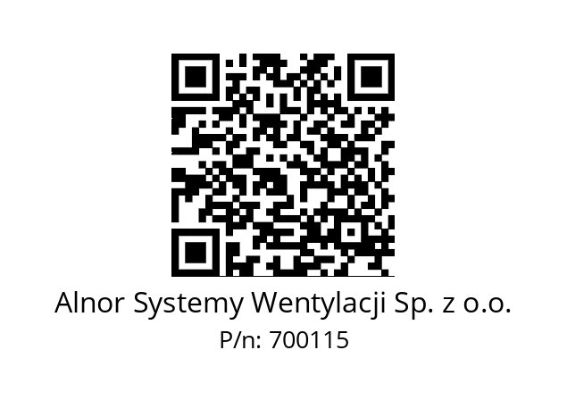   Alnor Systemy Wentylacji Sp. z o.o. 700115