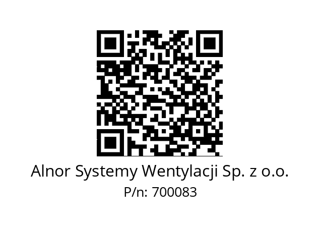   Alnor Systemy Wentylacji Sp. z o.o. 700083