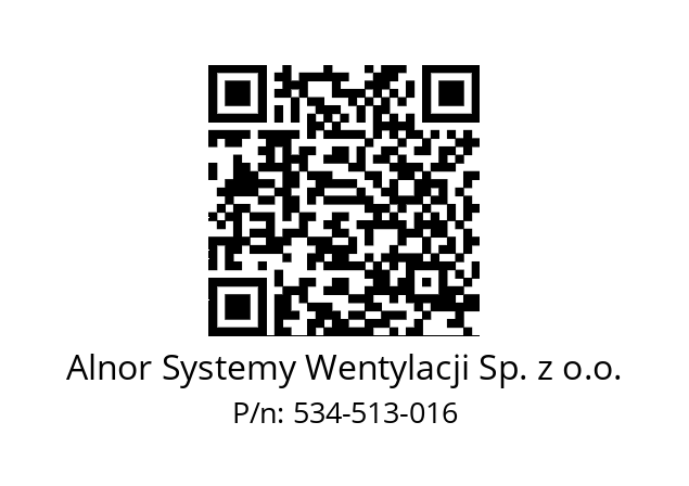   Alnor Systemy Wentylacji Sp. z o.o. 534-513-016