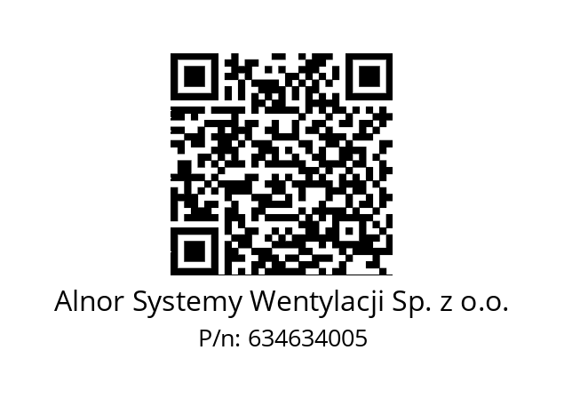   Alnor Systemy Wentylacji Sp. z o.o. 634634005