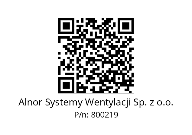   Alnor Systemy Wentylacji Sp. z o.o. 800219