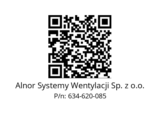   Alnor Systemy Wentylacji Sp. z o.o. 634-620-085