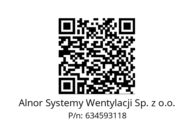   Alnor Systemy Wentylacji Sp. z o.o. 634593118