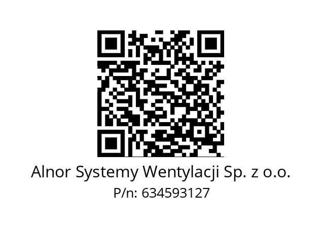   Alnor Systemy Wentylacji Sp. z o.o. 634593127