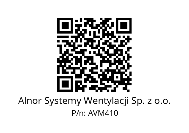   Alnor Systemy Wentylacji Sp. z o.o. AVM410