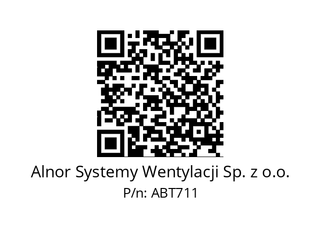   Alnor Systemy Wentylacji Sp. z o.o. ABT711