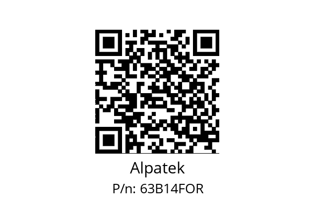   Alpatek 63B14FOR