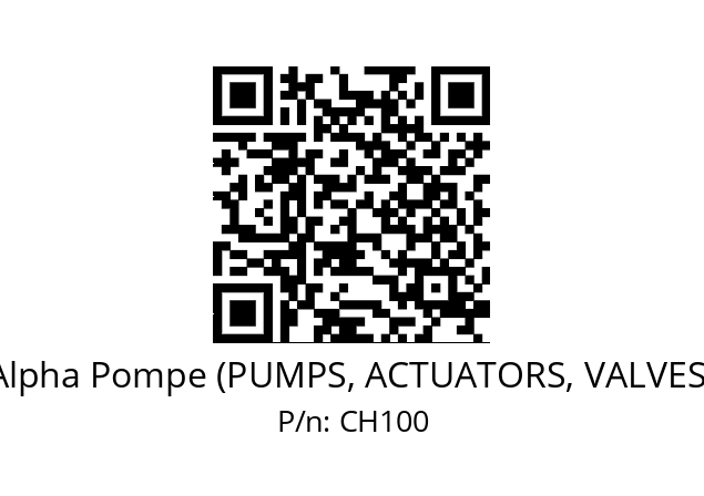   Alpha Pompe (PUMPS, ACTUATORS, VALVES) CH100